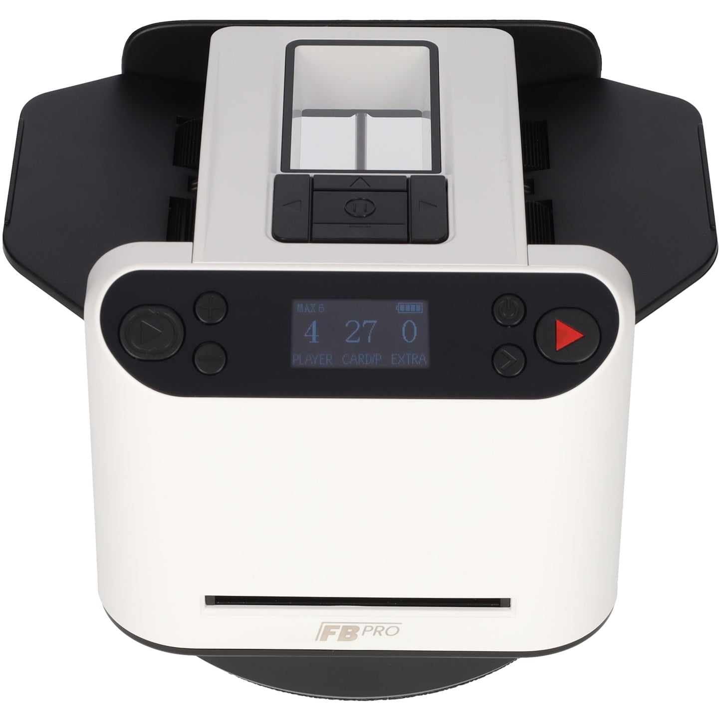 Kaartenschudder en delen - kaartenschudmachine - Kaartdealer voor 1 tot 8 personen - Wit / Zwart